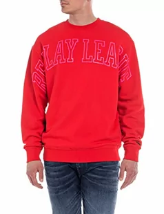 Replay Bluza męska, 555 Poppy Red, XXL - Bluzy męskie - miniaturka - grafika 1