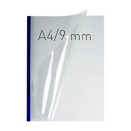 Artykuły biurowe - Termookładki OPUS O.THERMOTOP 9mm DOUBLE CLEAR miękkie grzbiet granatowy 40szt. /210688/ - miniaturka - grafika 1