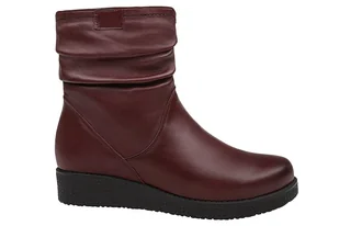 Botki AXEL Comfort 4092 H Rubinowe ocieplane na Haluksy Kosela Medic 9092 - Botki damskie - miniaturka - grafika 1