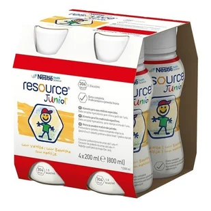 Resource Junior waniliowy w dwupaku (2x) 4 x 200 ml - Żywienie medyczne - miniaturka - grafika 1