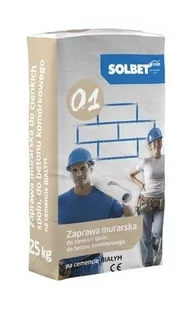 Zaprawa murarska cienkowarstwowa Solbet M5 01 25 kg - Zaprawy budowlane - miniaturka - grafika 1