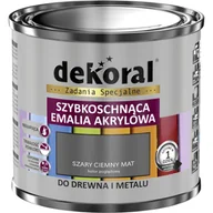 Emalie - Wodorozcieńczalna emalia akrylowa Akrylux szary ciemny Mat 0,5 l - miniaturka - grafika 1