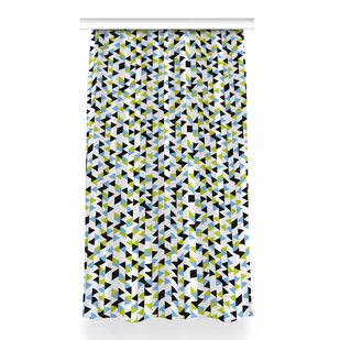 Gotowa zasłona Latające trójkąty do salonu 150x260, Fabricsy - Zasłony - miniaturka - grafika 1