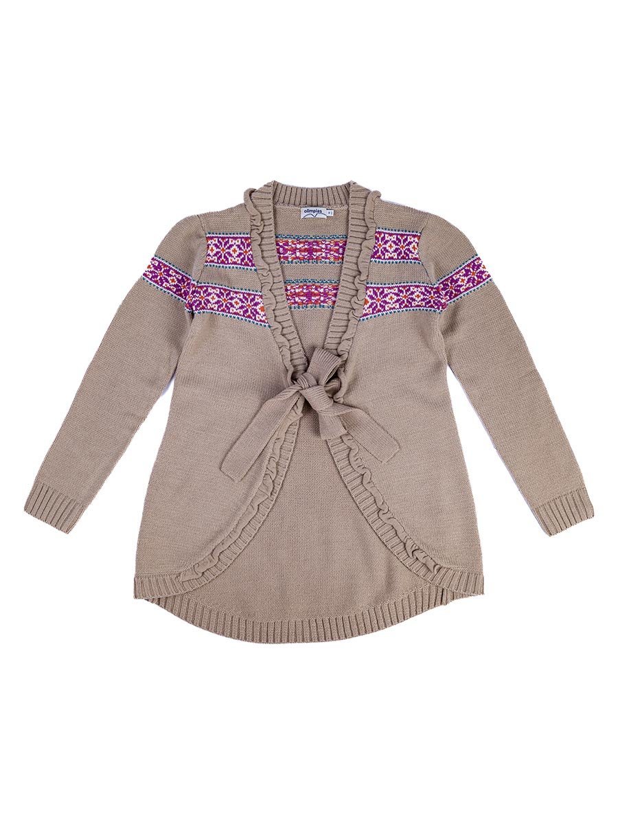 Dziewczęcy kardigan beżowy Olimpias r.170