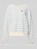 Bluzy damskie - Bluza o kroju oversized z mieszanki bawełny model ‘GRETA’ - miniaturka - grafika 1