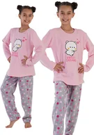 Moda i Uroda OUTLET - Piżama Dziewczęca polarowa gruba Vienetta 128 7/8 dziecięca zimowa ciepła - miniaturka - grafika 1