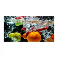 Obrazy i zdjęcia na płótnie - Obraz zdjęcie szkło akryl Owoce pod wodą - miniaturka - grafika 1