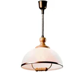 Lampy sufitowe - Lampa wisząca z reg. wysokości RAMONA 1xE27/60W/230V beżowa/jasnobrązowa - miniaturka - grafika 1