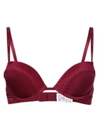 Biustonosze - Calvin Klein Damski biustonosz push-up Kobiety Sztuczne włókno lila|czerwony jednolity, 70B - miniaturka - grafika 1