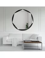 Lustra - Siedmiokątne lustro w okrągłej ramie - HEPTO, Dostępne wymiary: Średnica 70cm - miniaturka - grafika 1