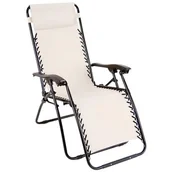 Fotele i krzesła ogrodowe - Fotel ogrodowy PATIO Relax Beżowy - miniaturka - grafika 1