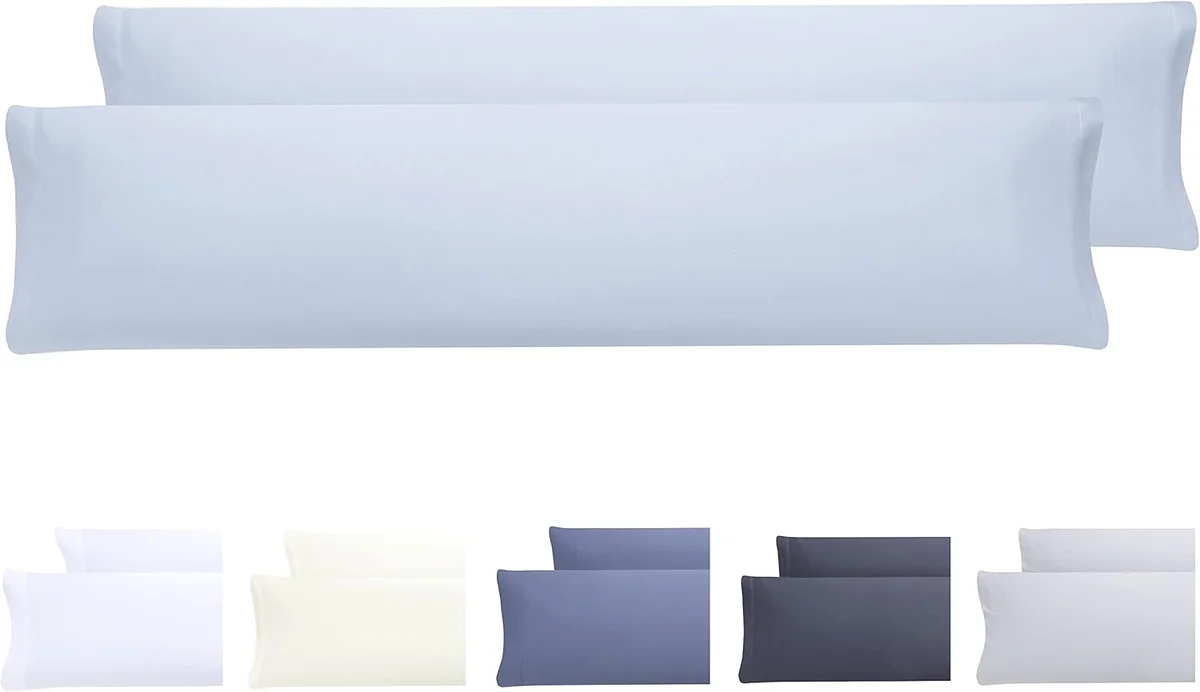 Zestaw 2 poszewek na poduszkę 150x40 cm miękka mikrofibra antypilling