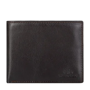 Średni portfel męski ze skóry brązowy - Portfele - miniaturka - grafika 1