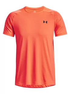Under Armour Koszulka sportowa "Rush Emboss" w kolorze pomarańczowym - Koszulki sportowe męskie - miniaturka - grafika 1