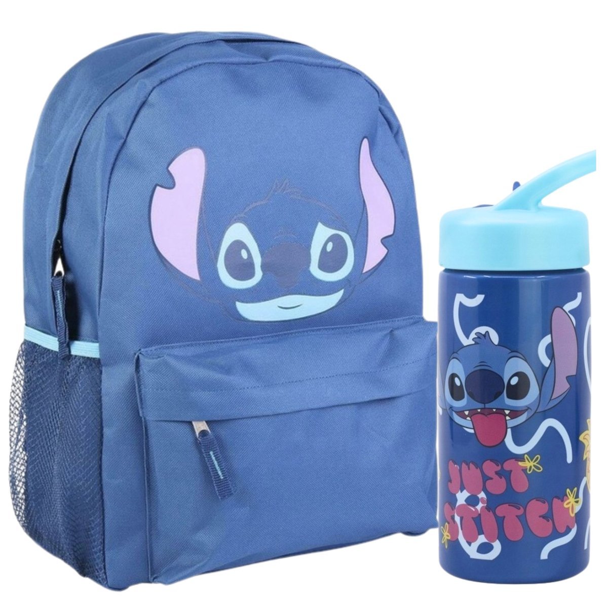 PLECAK SZKOLNY JEDNOKOMOROWY POJEMNY Lilo i Stitch 22 L 41 x 30cm + BIDON