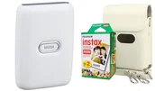 Drukarki - Drukarka Fujifilm instax mini Link ash white + futerał+ wkład 20 zdjęć - miniaturka - grafika 1
