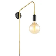 Lampy ścienne - Italux MALENE MBM3386/1 BK+GD kinkiet  MBM3386/1 BK+GD - miniaturka - grafika 1