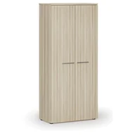Szafy biurowe - Szafa ubraniowa z wysuwem PRIMO WOOD, 1781 x 800 x 420 mm, dąb naturalny - miniaturka - grafika 1