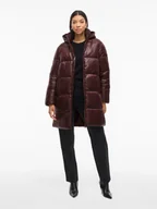 Kurtki damskie - Vila Płaszcz zimowy w kolorze bordowym - miniaturka - grafika 1