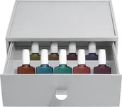 Kosmetyczki, organizery i kuferki - Organizer na lakiery do paznokci Stackers Pebble classic kamienna szarość z szufladą - miniaturka - grafika 1