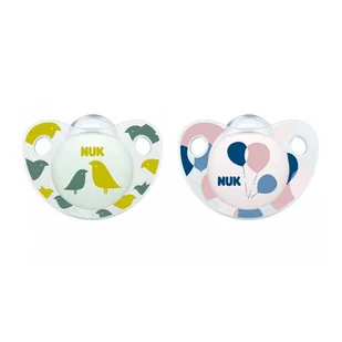 NUK Smoczek silikonowy 0-6 m Adore 2 sztuki - Smoczki do butelek - miniaturka - grafika 2