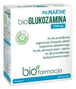 Biofarmacja Biofarmacja bioGlukozamina 1500 mg 20 saszetek BF203 - Suplementy naturalne - miniaturka - grafika 1