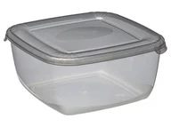 Akcesoria i części AGD - Plast Team - Pojemnik Do Żywności Polar - Kwadratowy - Szary - Do Zamrażarki I Lodówki - 1,5 L - miniaturka - grafika 1
