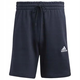 Spodenki męskie adidas Essentials French Terry 3-Stripes granatowe IC9436 S - Spodenki męskie - miniaturka - grafika 1