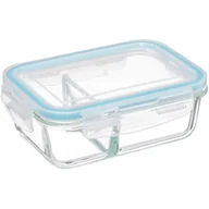 Lunch boxy - 5five Simple Smart Pojemnik na lunch szklany 2-komorowy 700 ml 167785 - miniaturka - grafika 1