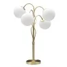 Lampy stojące - Mauro Ferretti Złota Lampa Stołowa Szklane Kule Glamy A 1711120003 - miniaturka - grafika 1