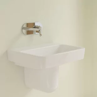 Villeroy & Boch O.novo Umywalka wisząca 60x46 cm bez otworu na baterię bez przelewu weiss alpin 4A416301 - Umywalki - miniaturka - grafika 1