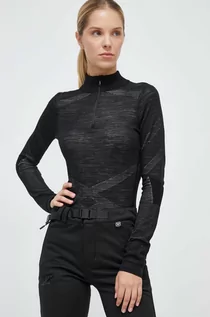 Bielizna sportowa damska - Smartwool longsleeve funkcyjny Intraknit Thermal Merino kolor czarny - grafika 1