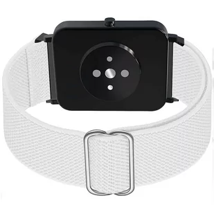 Pasek elastyczny Uniwersalny nylonowy Alogy Nylon opaska do zegarka Smartwatcha 20mm biały - Akcesoria do smartwatchy - miniaturka - grafika 1