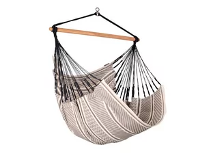 Fotel hamakowy LA SIESTA Habana, brązowo-biały, 160x110 cm - Hamaki - miniaturka - grafika 1