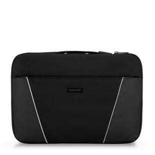 Pokrowiec na laptopa 15'' z ukośnymi przeszyciami czarny - Biżuteria - akcesoria Pokrowiec na laptopa 15'' z ukośnymi przeszyciami czarny - Biżuteria - akcesoria - miniaturka - grafika 1