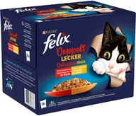 Mokra karma dla kotów - Zestaw Felix Fantastic 2 smaki (So gut...), 48 x 85 g - Mięsny mix - miniaturka - grafika 1