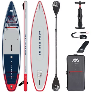 Deska pompowana SUP Aqua Marina Hyper 12'6" Navy Blue + wiosło Dual-Tech - Deski SUP i akcesoria - miniaturka - grafika 1