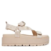 Sandały damskie - Sandały Guess FLJFTT FAL03 Beżowy - miniaturka - grafika 1