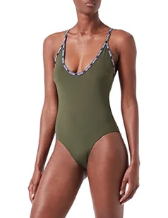 Calvin Klein Damskie spodnie wyścigowe, Zielony krokodyl, XS - Spodnie damskie - miniaturka - grafika 1
