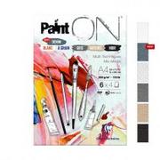 Szkolne artykuły papiernicze - Szkicownik A4 Paint'ON Denim 250g 6 kolorów - Clairefontaine - miniaturka - grafika 1