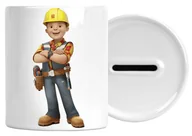 Skarbonki - SKARBONKA DLA DZIECI BOB BUDOWNICZY Z IMIENIEM - miniaturka - grafika 1