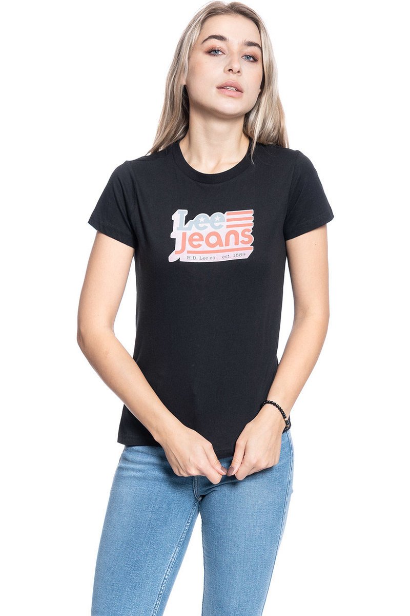 Damska koszulka t-shirt Lee CREW NECK TEE S