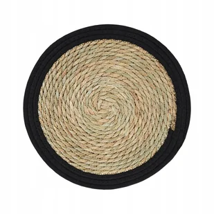 44880 Podkładka na stół Boho Natural 40 cm czarna AMBITION - Obrusy i serwetki - miniaturka - grafika 1