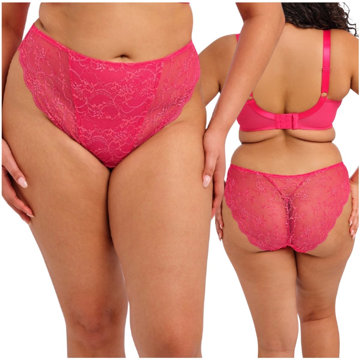 Majtki figi brazylijskie koronkowe Elomi DARCIE Brazilian Brief Azaline M