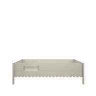 Łóżka dla dzieci i młodzieży - Łóżko retro Babushka oliwka zabudowane 90x200 - miniaturka - grafika 1