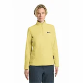 Bluzy damskie - Damska bluza polarowa Jack Wolfskin TAUNUS HZ W lemon ice - S - miniaturka - grafika 1