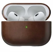 Akcesoria do słuchawek - Nomad Etui Modern Leather Case Apple AirPods Pro 2, brązowe - miniaturka - grafika 1
