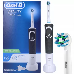 Oral-B Vitality 100 CrossAction D100.413.1 Czarny - Szczoteczki elektryczne - miniaturka - grafika 4