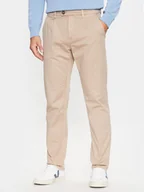 Spodnie męskie - Blend Spodnie materiałowe 20715744 Beżowy Regular Fit - miniaturka - grafika 1