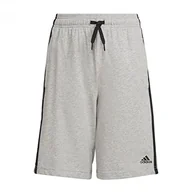 Spodenki damskie - adidas Szorty chłopięce B 3s SHO, Medium Grey Heather/Black, 5-6 lat - miniaturka - grafika 1